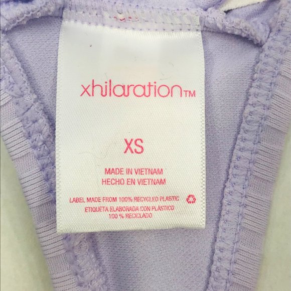 Xhilaration Womens Size XS Removable Pads Knot Front Bikini Swim Top Purple NWOT - Picture 5 of 11
